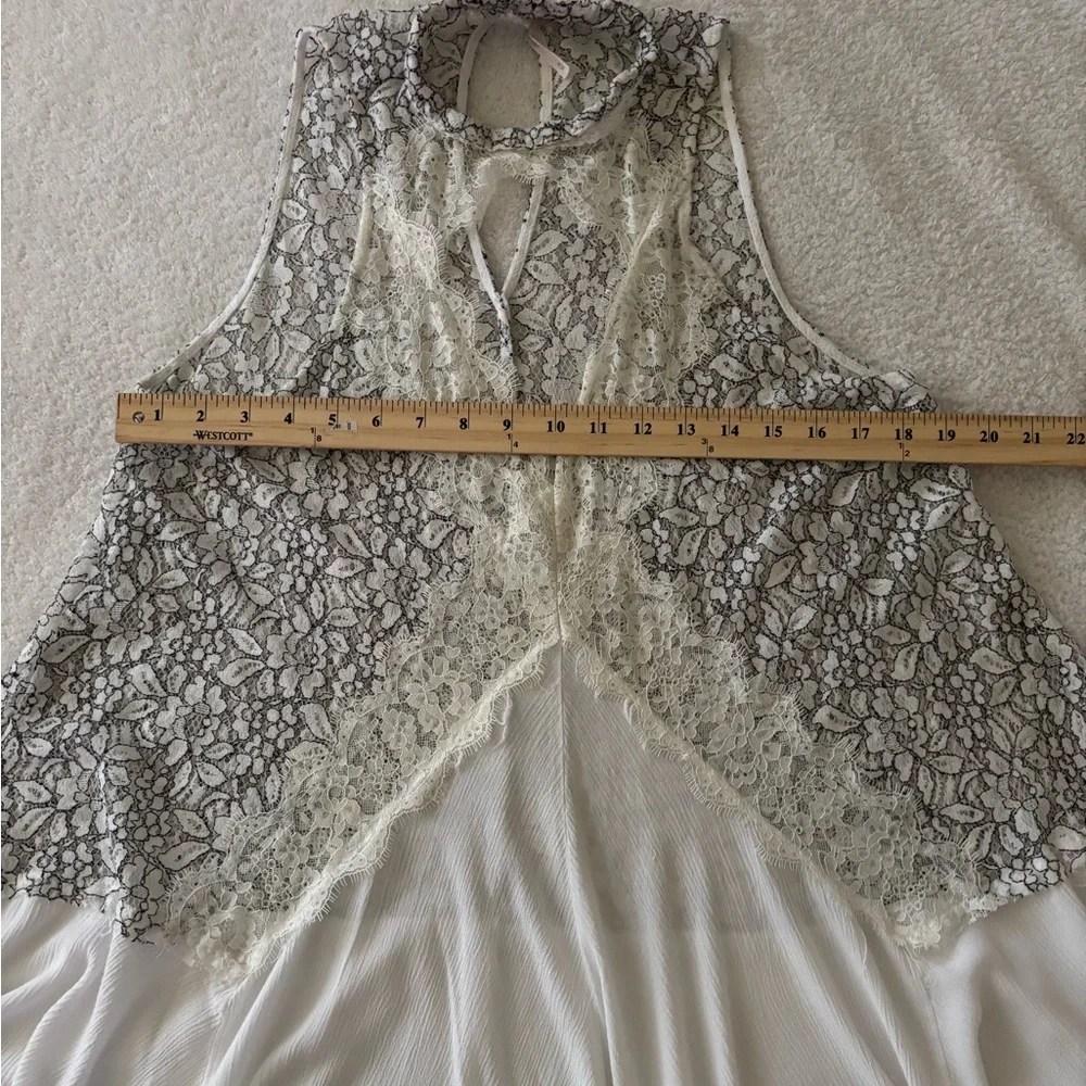 Free people Cross my heart in Lace Tunic Dress Bohemian Flowy Festival Size M - Picture 8 of 13